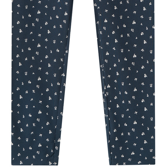 Mädchen-Leggings mit Blumen-Motiven allover