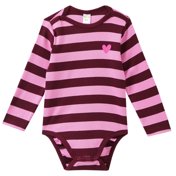 5 Baby Bodys mit Rippstruktur