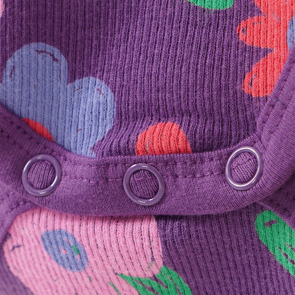 5 Baby Bodys mit Rippstruktur