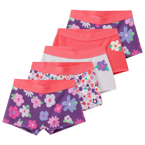 5 Mädchen Pantys mit Rippstruktur