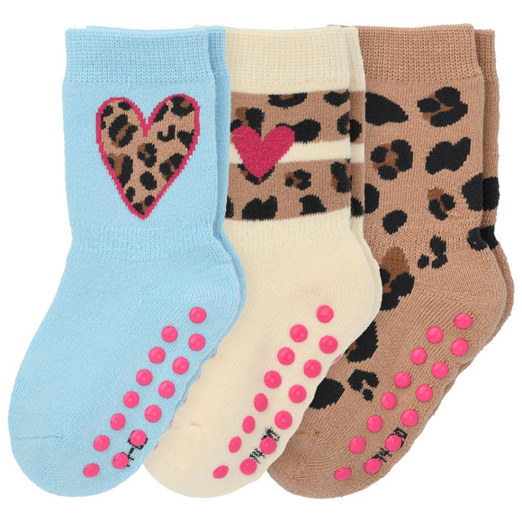 3 Paar Mädchen Stoppersocken im Set