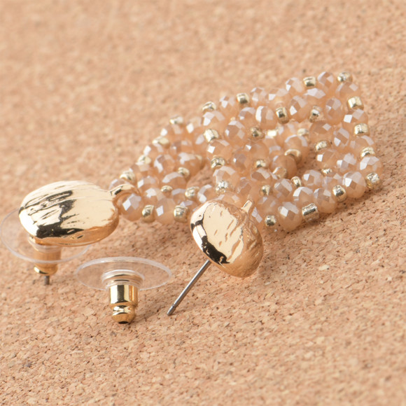 Damen Ohrhänger in Rauten-Optik