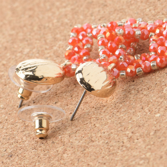 Damen Ohrhänger in Rauten-Optik