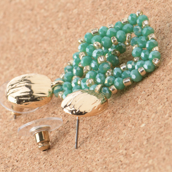 Damen Ohrhänger in Rauten-Optik