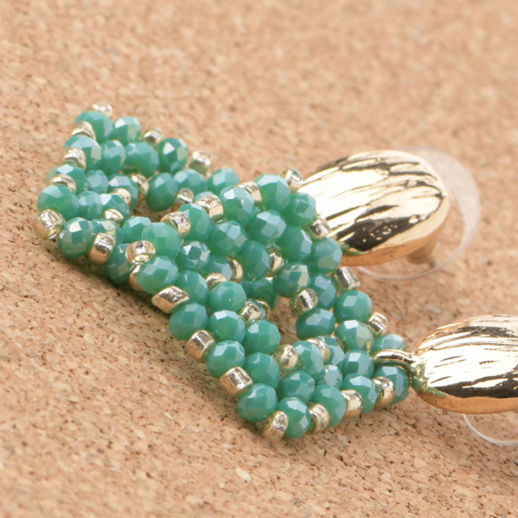 Damen Ohrhänger in Rauten-Optik