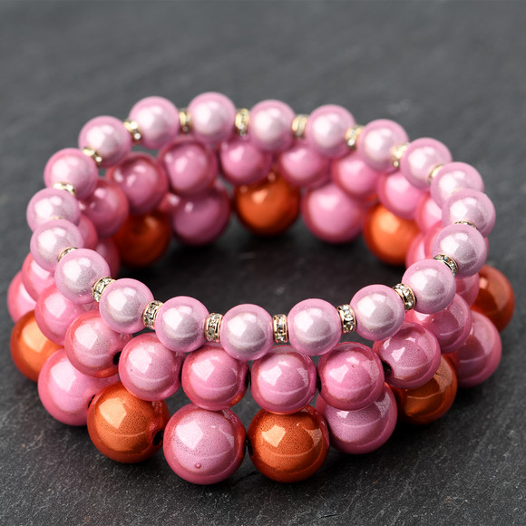 3 Damen Armbänder in Perlen-Form