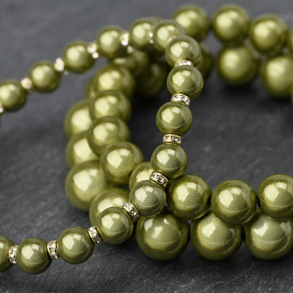 3 Damen Armbänder in Perlen-Form