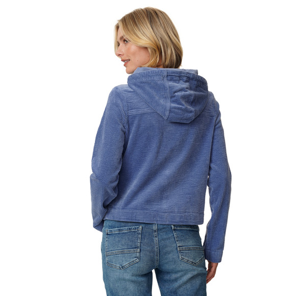 Damen Cordjacke mit Kapuze