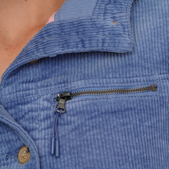 Damen Cordjacke mit Kapuze