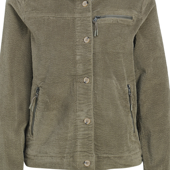 Damen Cordjacke mit Kapuze
