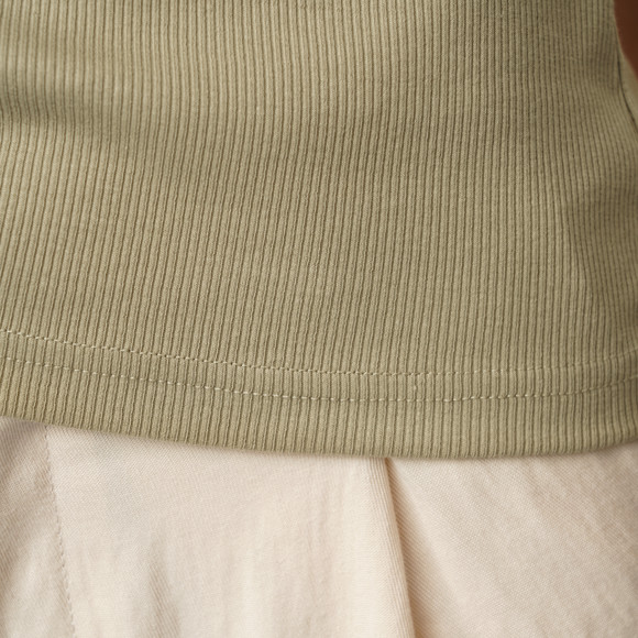 Damen Top aus Feinripp