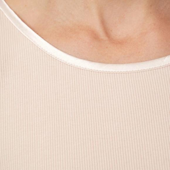 Dames-T-shirt van fijnrib