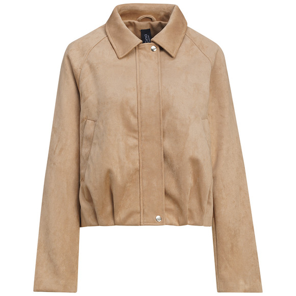 Damen Jacke in Veloursleder-Optik