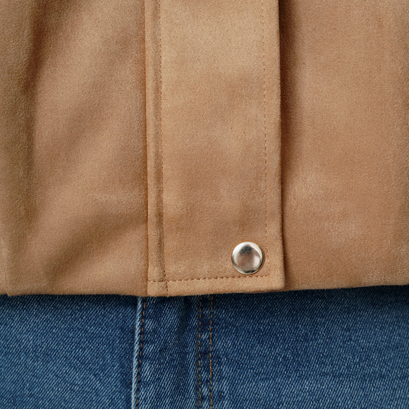 Damen Jacke in Veloursleder-Optik