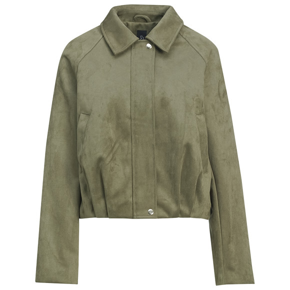 Damen Jacke in Veloursleder-Optik