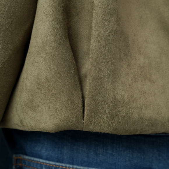 Damen Jacke in Veloursleder-Optik