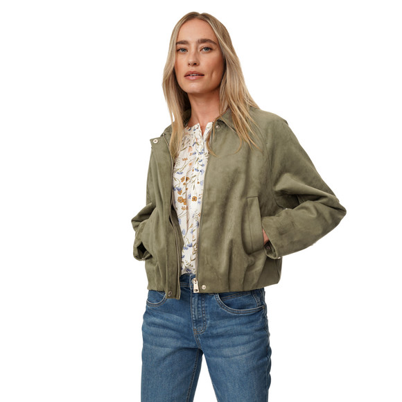 Damen Jacke in Veloursleder-Optik