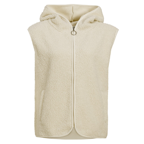 Damen Teddyweste mit Kapuze