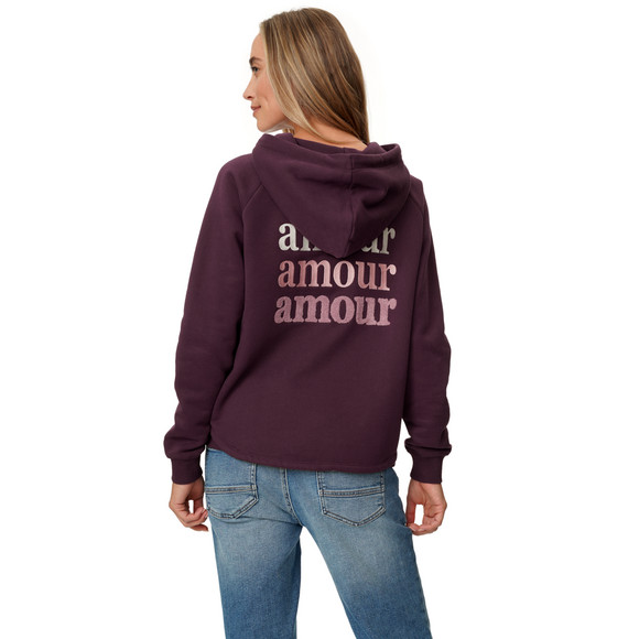 Damen Hoodie mit Stickerei