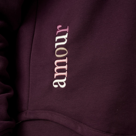 Damen Hoodie mit Stickerei