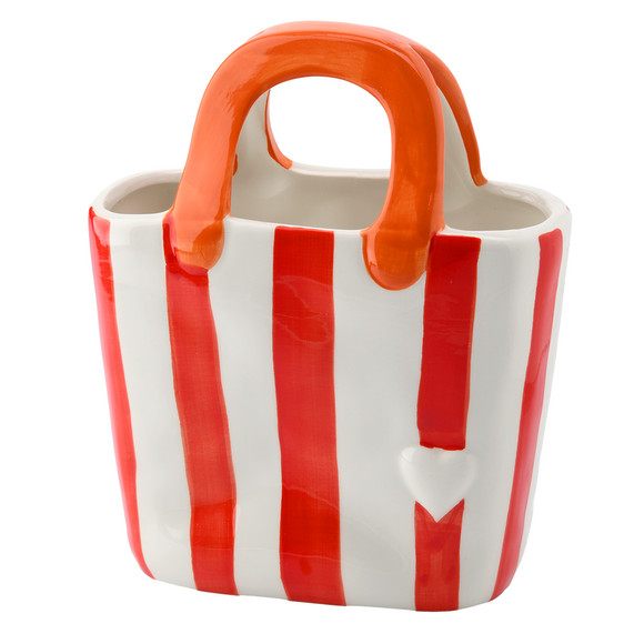 Vase in Handtaschen-Form