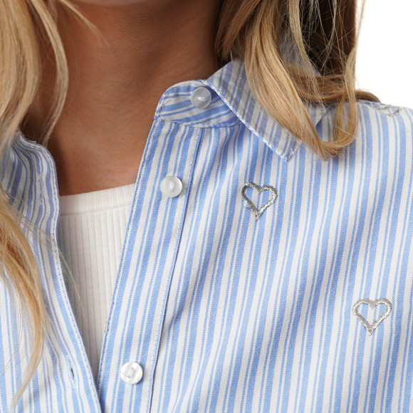 Damesblouse met streepjesmotief