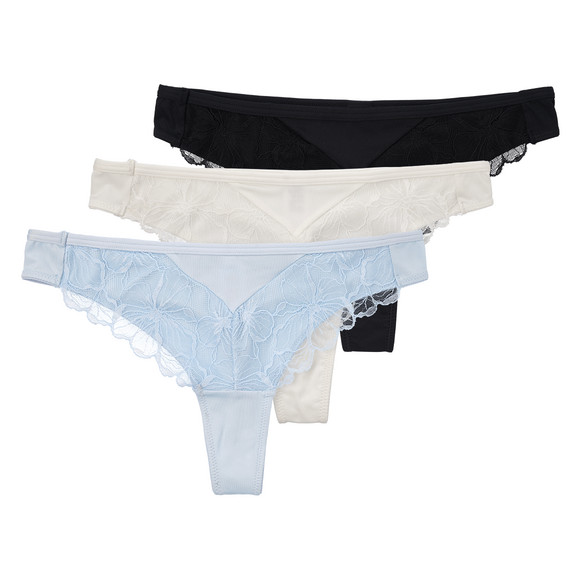 3 damesstrings van microvezel