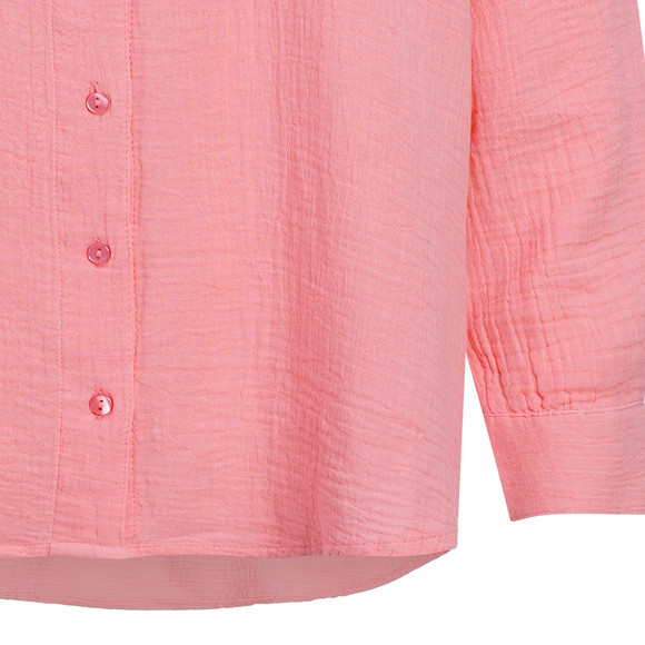 Damesblouse van mousseline in effen kleur