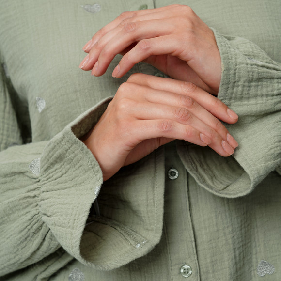 Damesblouse van mousseline