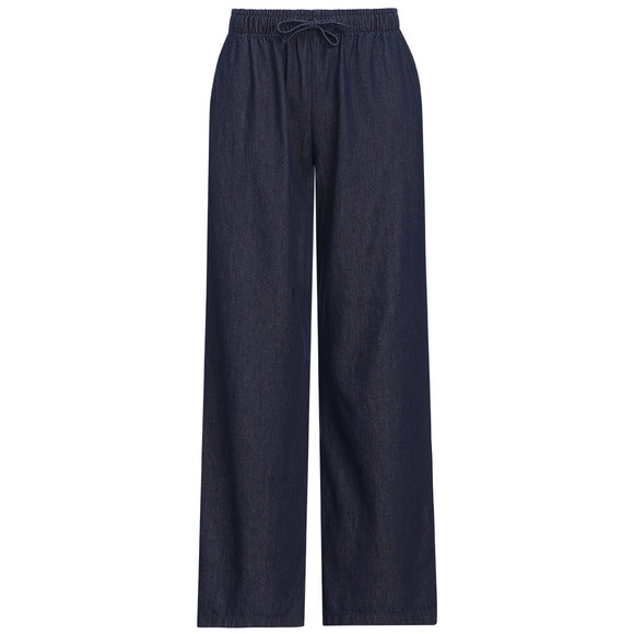 Damesjeans Wide-Leg donkerblauw