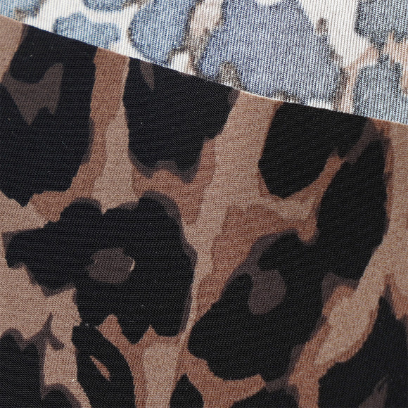 Naadloze slip voor dames met luipaardprint