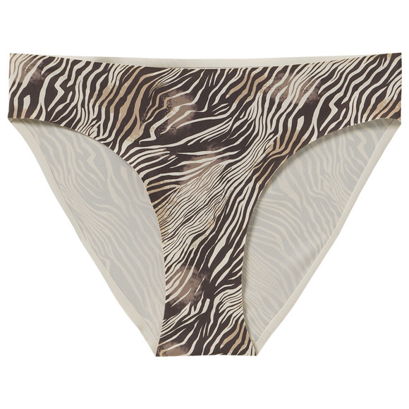 Naadloze damesslip met zebraprint