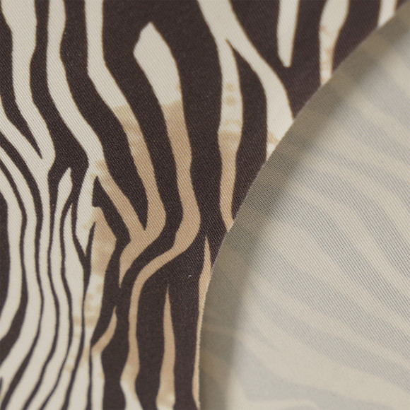 Naadloze damesslip met zebraprint