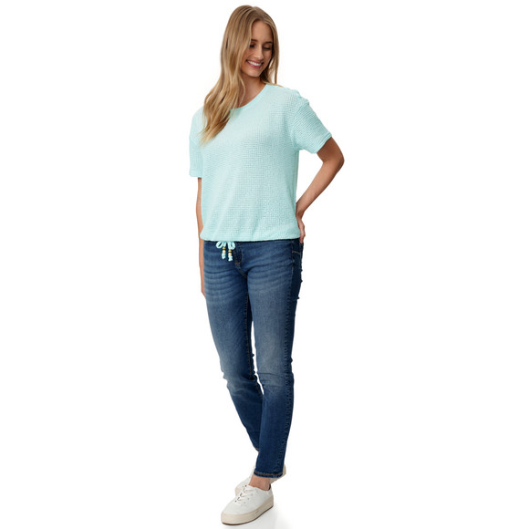 Damen T-Shirt mit Knoten-Detail