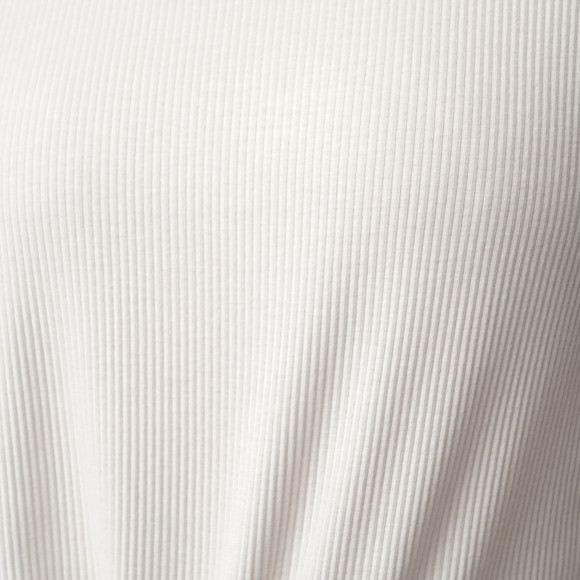 Dames-T-shirt met geribbelde structuur
