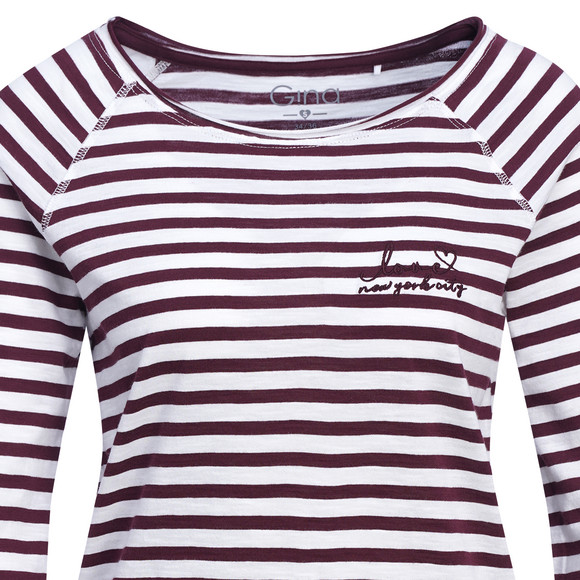 Damen Langarmshirt im Steifen-Look