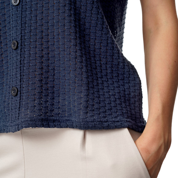 Damen T-Shirt mit Lochstickerei