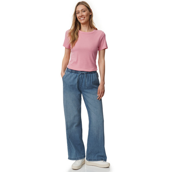 Dames-T-shirt in basic-look