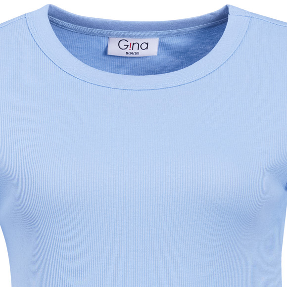 Dames-T-shirt in basic-look