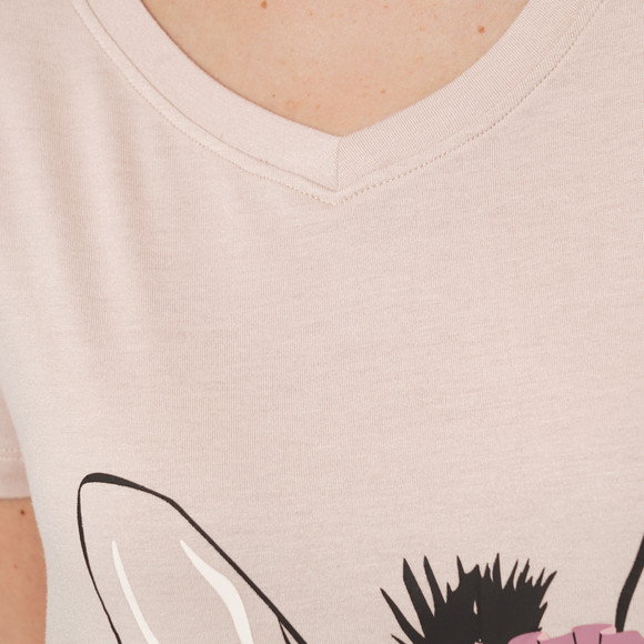 Slaapshirt voor dames met zebraprint