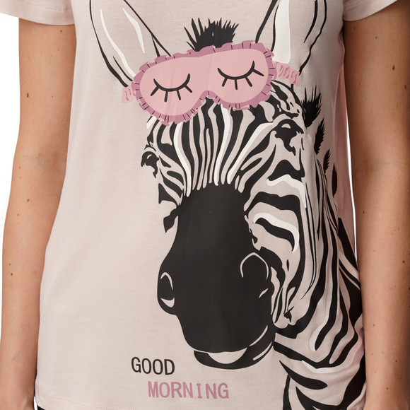 Slaapshirt voor dames met zebraprint