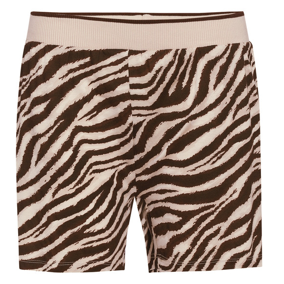 Slaapshort voor dames met zebraprint