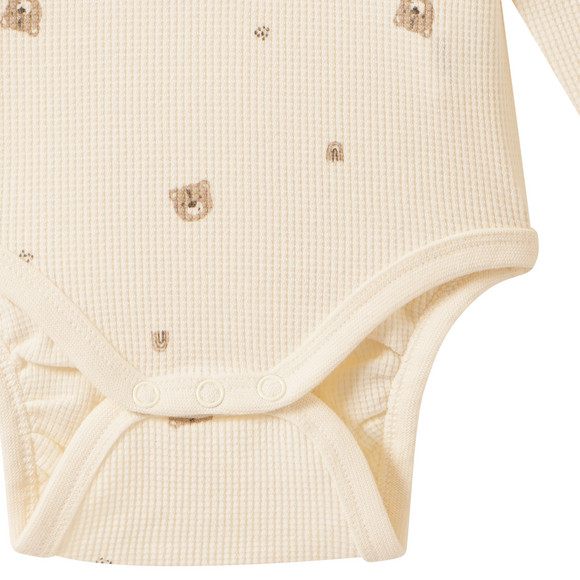 Baby Langarmbody mit Waffelstruktur