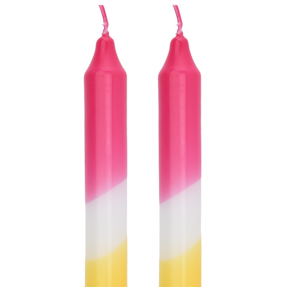 2 Stabkerzen mit Farbverlauf