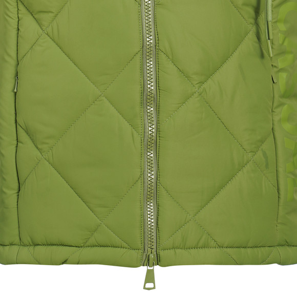 Damesgewatteerd vest met opschrift