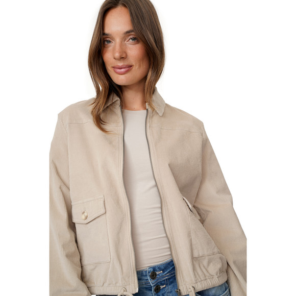 Damen Cord-Jacke mit Kragen