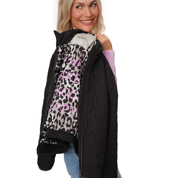 Damen Stepp-Blouson mit Stehkragen