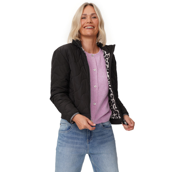 Damen Stepp-Blouson mit Stehkragen