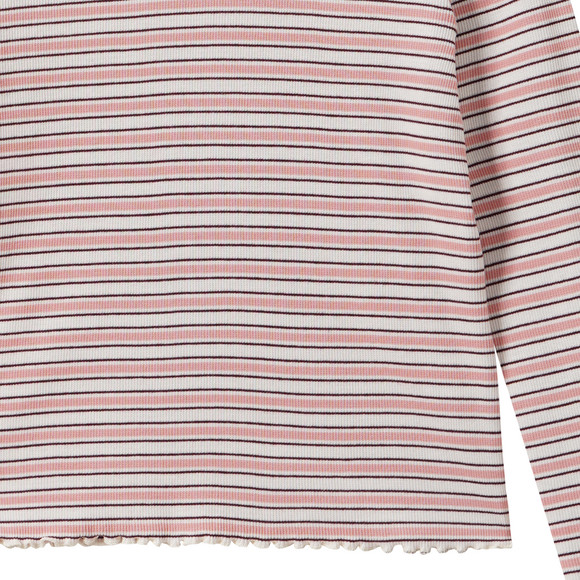 Mädchen Langarmshirt mit Rippstruktur