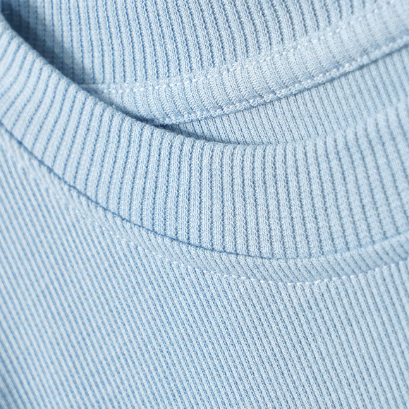 Mädchen Langarmshirt mit Rippstruktur